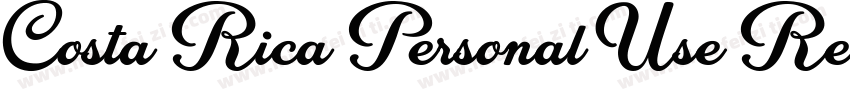 Costa Rica Personal Use Regular字体转换